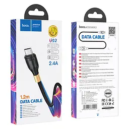 Кабель Hoco U92 Gold collar charging data cable for Micro Black - мініатюра 2