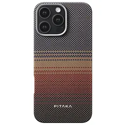 Оригінальний протиударний чохол для iPhone 16 Pro Pitaka Tactile Woven Case Sunset (KI1601SU) - мініатюра 3