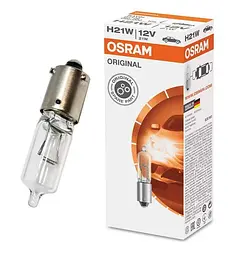 Вказівна лампа галогенова OSRAM 64136 H21W 12V 21W BAY9s