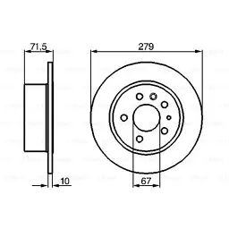 Гальмівний диск Bosch 0 986 478 199 - мініатюра 5