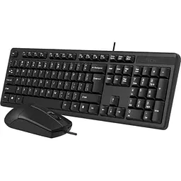 Комплект (Клавіатура та миша) A4Tech KK-3330 USB Black (KK-3330 Black) - мініатюра 3