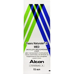 Краплі для зволоження очей Alcon Tears Naturale II MED штучні сльози 15 мл (2888002)