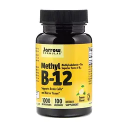 Витамин Jarrow Formulas Метил B-12 со вкусом лимона, 1000 мкг, Methyl B-12, 100 лед (JRW-18001)