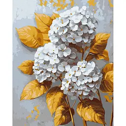 Картина за номерами "Золота гортензія" victoria_art KHO3310, 40х50 см