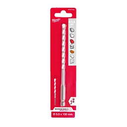 Свердло для мультиматеріалів ShW HEX MILWAUKEE, діаметр 5,5x150х90мм