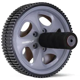 Колесо для преса PowerPlay PP-4345 Exercise Wheel (d16.5cm) Сіре (PP_4345)