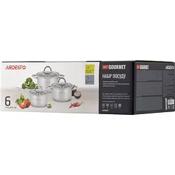 Набір посуду Ardesto Gemini Gourmet Andria, 6 предметів (AR1906GPS) - мініатюра 7