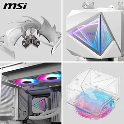 Система водяного охолодження MSI MAG CoreLiquid I240 White [149440] - мініатюра 5
