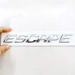 Емблема напис для Ford ESCAPE 170х22 мм Хром Пластик на скотчі (Завод)
