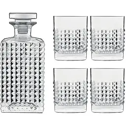 Набір для віскі Luigi Bormioli Mixology Elixir Графин та склянки 5 предметів - мініатюра 2