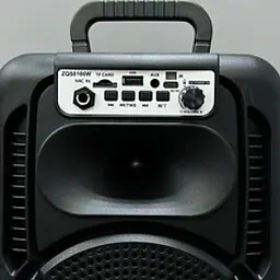Портативна колонка Sing-e ZQS-8166 з мікрофонам та пультом Акустична система RGB підсвічування Чорний 200 Вт - мініатюра 7