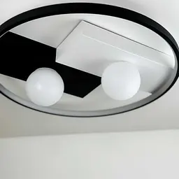 Світильник LED smart PICASSO-R+пульт 80W 3000-5000K IP20 круг біло-чорний Violux ( 220615 ) - мініатюра 3