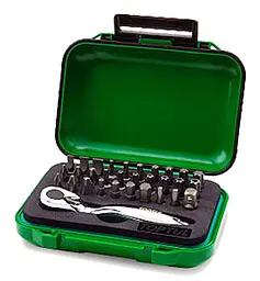 Комплект біт з тріскачкою 1/4" 31од. Toptul hoz0007972