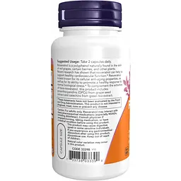 Ресвератрол Now Foods 50 мг 60 капсул - мініатюра 3