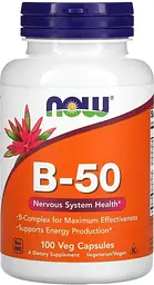 Вітаміни групи В-50 Now Foods B-50 100 капсул