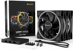 Комплект вентиляторів Be quiet! Light Wings 140mm PWM 3 pack (BL078) - мініатюра 5