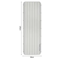 Матрац туристичний надувний одномісний Naturehike CNK2450WS035, 198х68х9.5 см, білий із вбудованою помпою для надування - мініатюра 12
