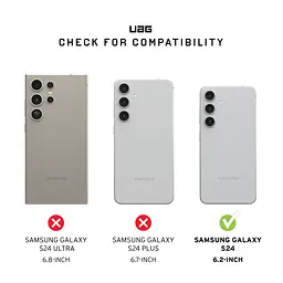 Чохол-накладка Urban Armor Gear Monarch для Samsung Galaxy S24 Kevlar Black (214411113940) - мініатюра 10