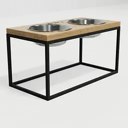 Hollky Base L — миски на підставці для середніх і великих собак (2 × 0,95 л, висота 20 см) - мініатюра 4