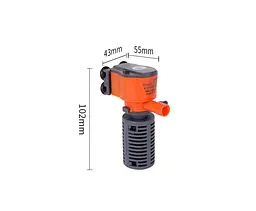 Внутрішній фільтр для акваріума Xilong XL-666 (1 CUP) 3 Вт 300 л/год до 40 л - мініатюра 4