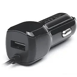 Автомобільний зарядний пристрій REAL-EL CA-15 (2USB, 2.1A) Чорний + кабель microUSB - мініатюра 8