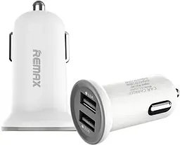 Автомобільний зарядний пристрій Remax RCC201 2USB 2.1A Mini Car Charger mini White - мініатюра 4