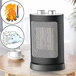 Тепловентилятор електричний підлоговий сірий дуйчик Domotec MS-5905 Ceramic 1500 Вт - мініатюра 2