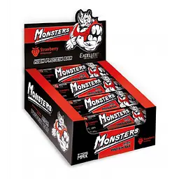 Протеїнові батончики Strong Max — 80 г x 20 шт Strawberry