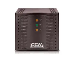 Стабілізатор PowerCom TCA-3000 Black, 3000 ВА, 1500 Вт, вхідна напруга 220V+/-20%, 4 розетка (Schuko), 2.1 кг, LED індикація (TCA-3K0A-6GG-2261)