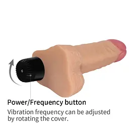 Реалістичний вібратор - 7 Real Feel Vibrator 14 Flesh Love Toy 6452LVTOY032 90037 - мініатюра 4