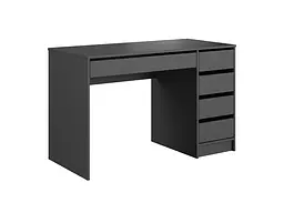 Стіл туалетний письмовий Perfect Home Ада / Ada 5S/120 з 5 шухлядами Антрацит (PFH-091308) - мініатюра 6