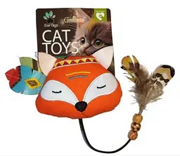 Мягкая игрушка для котов EcoToys Лиса с кошачьей мятой 10x7.5 см