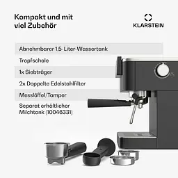 Кавоварка Klarstein SteelPresso Touch (10046502) - мініатюра 6