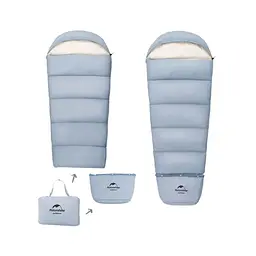 Дитячий спальний мішок Naturehike С300 NH21MSD01 (190х75см) Блакитний - мініатюра 3