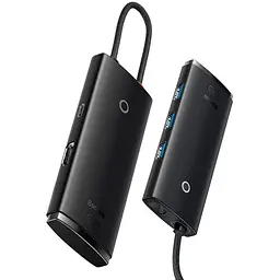 USB-хаб Baseus Lite Series 5-Port Type-C HUB Docking Station Black (WKQX040001) [89299] - мініатюра 4