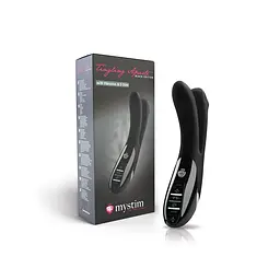 Вібратор подвійний з електростимуляцією Mystim Tingling Aparte eStim Black, міостимулятор - мініатюра 10