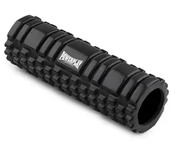 Масажний ролик (роллер) PowerPlay 4342 Massage Roller Чорний (30x10 см) (PP_4342_Black)