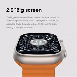 Розумний годинник IWO Ultra series 8 Orange Ocean (IW000US8OO) - мініатюра 2