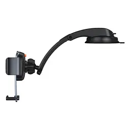 Тримач в машину Baseus Easy Control Clamp Pyste Type + Air Outlet set срібний (SUYK000012) - мініатюра 4