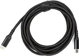 Кабель San Guan USB Type-C - USB Type-C (M/M) PD 60W, 3 м, Чорний (CA914104) - мініатюра 3