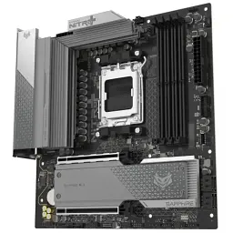Материнська плата AM5 Sapphire NITRO+ B850M WIFI, B850, 4xDDR5, Int.Video (CPU), 4xSATA3, 2xM.2, 1xPCI-E 5.0 x16, 1xPCI-E 4.0 x16, ALC897, RTL8125BG, WiFi 6, Bluetooth 5.3, 6xUSB 3.2 / 6xUSB 2.0, HDMI/DP, MicroATX (52123-01-40G) - мініатюра 4