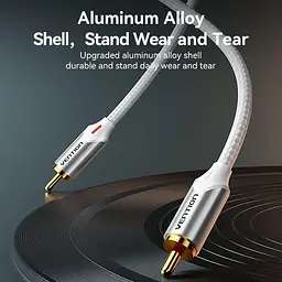 Кабель Audio 2RCA-2RCA Vention 10m PVC Shell White (BCQIL) - мініатюра 9