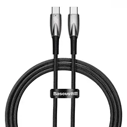 Кабель Baseus Glimmer Series Fast Charging Type-C to Type-C 100W (1m) black (CADH000701)