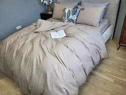 Комплект постільної білизни Washed Cotton з вареної бавовни ніжно-рожевий Anise