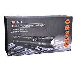 Ліхтар яскравість 1000 люмен Solight WN34 LED flash light акумулятор 2800mAh - мініатюра 5