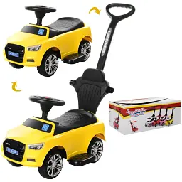 Каталка-толокар 2 в 1 Bambi M 3503A-6 жовтий - мініатюра 5