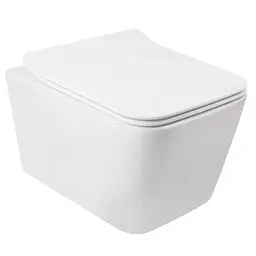 Унітаз підвісний Mixxus Quadro-0304-R 520x360x365 мм, Rimless MI6707, Білий