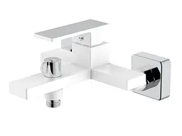 Змішувач для ванни Qtap Gemini QTGEM259CRW45683 Chrome/White