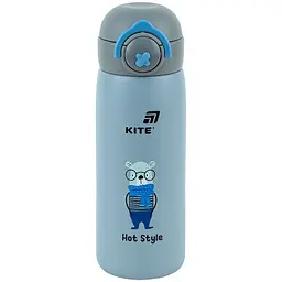 Термос з кнопкою Kite Hot style сірий 430 мл (K25-1221-3)
