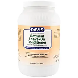 Супер зволожуючий кондиціонер Davis Oatmeal Leave-On Conditioner вівсяне борошно для собак та котів 3.8 л